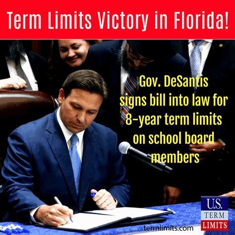 U.S. Term Limits Applauds Gov. DeSantis for Signing Eight-Year Term ...