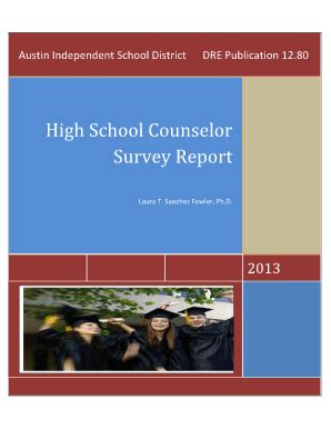 Fillable Online High School Counselor Survey Report - Austin ISD Fax ...