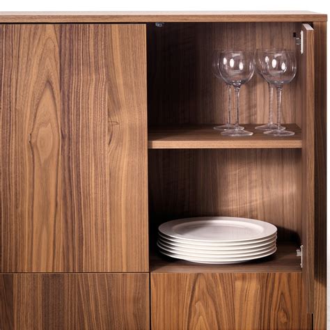 STOCKHOLM cabinet with 2 drawers, walnut veneer, 90x107 cm - IKEA