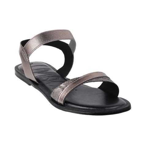 Buy Mochi Women Gun-Metal Casual Sandals Online | SKU: 33-3192-29-36 ...