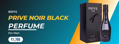 Riiffs Prive Noir Black Perfume for Men: Boost Your Confidence – The ...