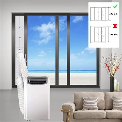 Amazon.com: gulrear Sliding Door Air Conditioner Kit with Dual Hose ...