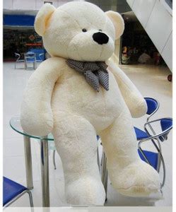 LEGAL LOVE 5 feet cream Stuffed Spongy Hugable Cute Teddy Bear - 152 cm ...