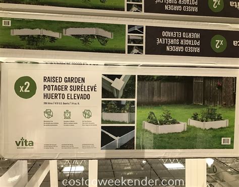 Vita White Vinyl Raised Garden Bed (2 pack) | Costco Weekender