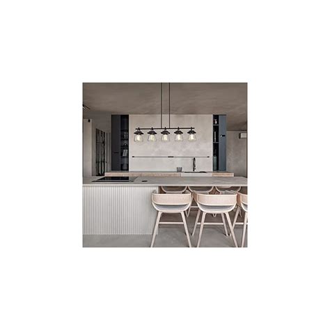 Buy EDVIVI Linear Kitchen Island Chandelier, 5 Lights Modern Farmhouse ...
