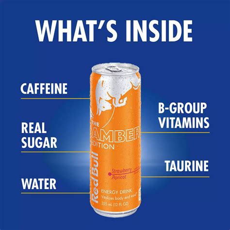 Red Bull Amber Edition Strawberry Apricot Energy Drink - Shop Sports ...