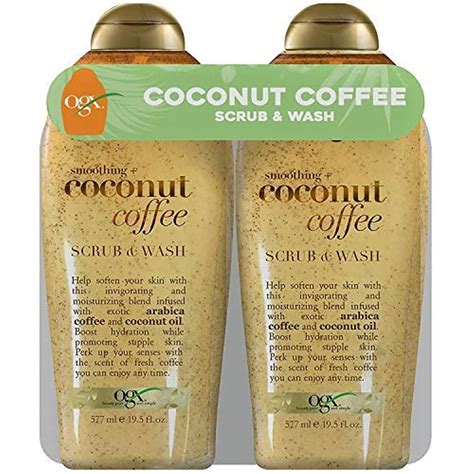 Amazon.com : Ogx Body Scrub & Wash Coconut Coffee 19.5 Ounce (Pack of 2 ...