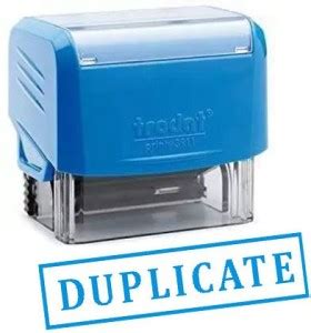 Trodat SELF INKING STAMP / Image Plus / DUPLICATE / Rectangular Box ...