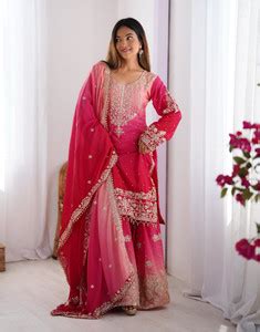 Tasrika Women Kurta Sharara Dupatta Set - Buy Tasrika Women Kurta ...