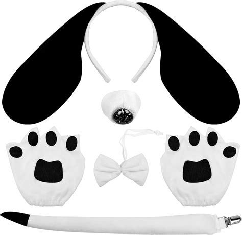 Amazon.com: U-Goforst 5PCS Puppy Dog Ears Costume Set Floppy Headband ...