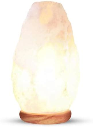 Himalayan Glow White Salt Crystal Lamp, Natural Salt Night Light, Hand ...