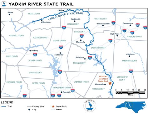 Yadkin River Trail Map Shores Yadkin River Access | Yadkin County, NC