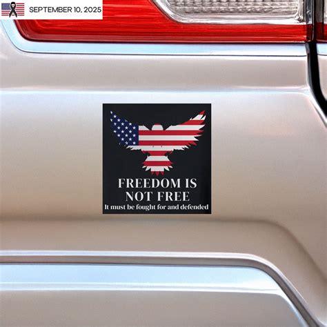 Charlie Kirk Freedom is Not Free Stickers