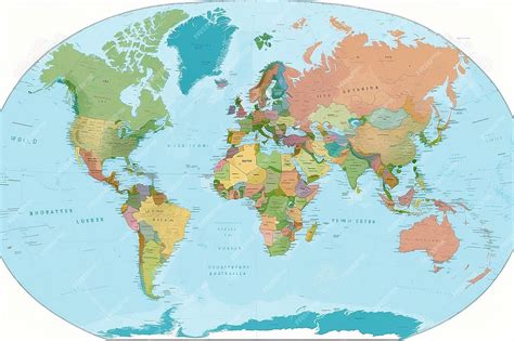 World Map with Countries 的图像结果