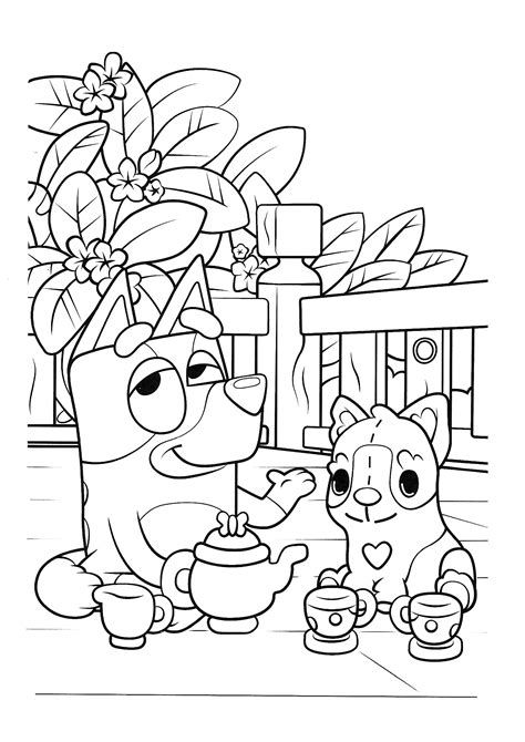 Bluey coloring pages – Artofit