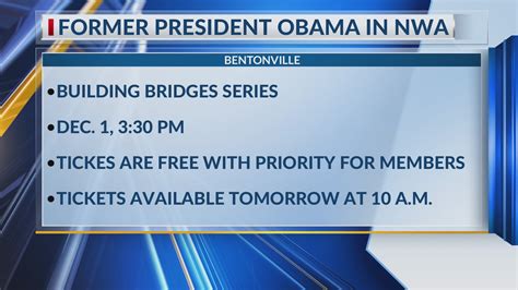 Former president Barack Obama to speak at Crystal Bridges – KNWA FOX24