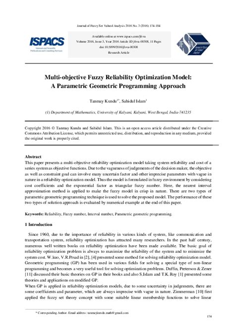 Image result for Multi-Objective Optimization Using Fuzzy Programming