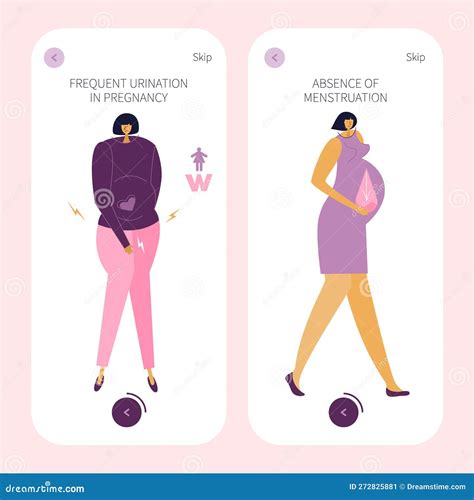 Frequent Urination Symptomp Pregnancy Vector Icon | CartoonDealer.com ...