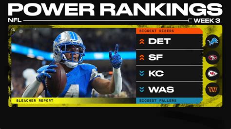 Nfl Power Week 9 Rankings