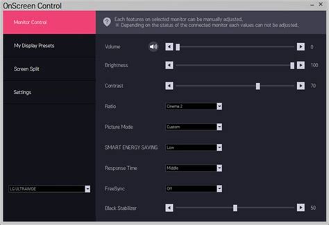 Image result for LG On Screen Control Software