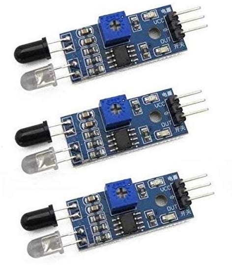 Super Debug 3 Pcs IR Proximity Sensor for line follower and Obstacle ...