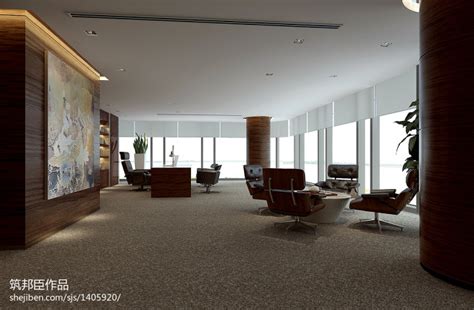 办公空间320平米装修案例_效果图 - “互融”- 博炜曼办公空间 - 设计本