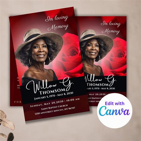 Image result for Male Funeral Program