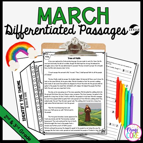 March Differentiated Passages - 2nd & 3rd Grade | MagiCore