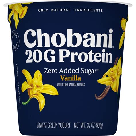 Chobani 20G Protein Low-Fat Vanilla Greek Yogurt - Shop Yogurt at H-E-B