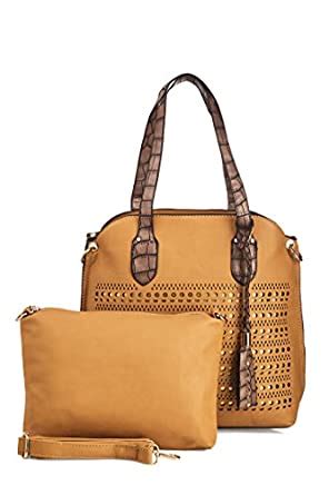 Buy Vero Couture Camel Brown Cut-Work Shoulder Bag Combo at Amazon.in