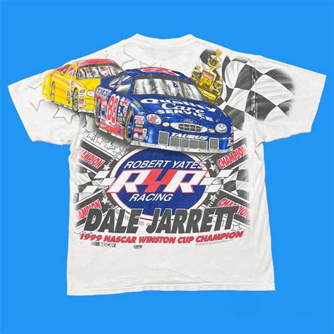 Vintage Nascar Shirt Dale Jarrett 90s Shirt All Over Print Shirt Racing Shirt Jeff Gordon Bill ...