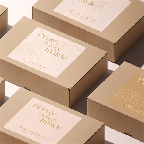 Editable Branded Packaging Template Bundle