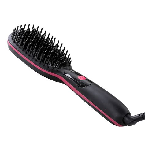 AGARO HSB-4001 Hair Straightener Brush With Ceramic Infused Tourmaline ...
