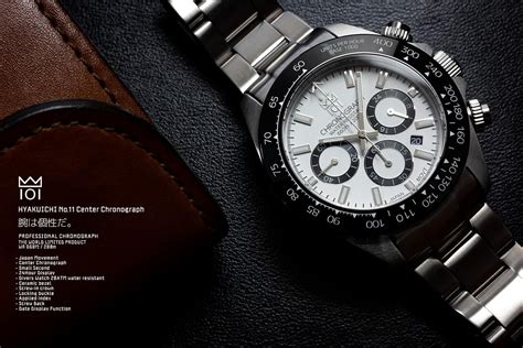 HYAKUICHI 101(ヒャクイチ 101) HYAKUICHI 101 Divers Chronograph Watch, Water ...