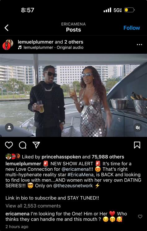 Zeus Network Gives Erica Mena Bisexual Dating Show : r/Loveandhiphop
