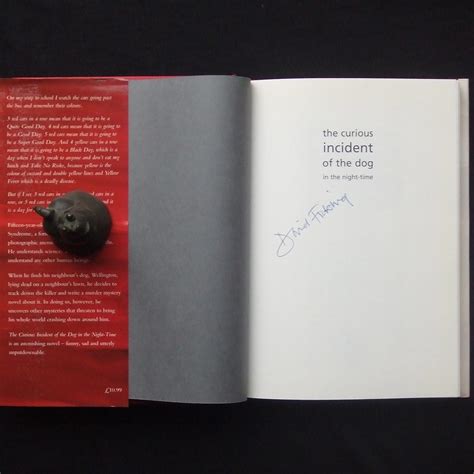 The Curious Incident of the Dog in the Night-Time. [Signed by Mark ...