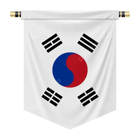 Pennant With The National Flag Of South Korea, National Flag, South ...