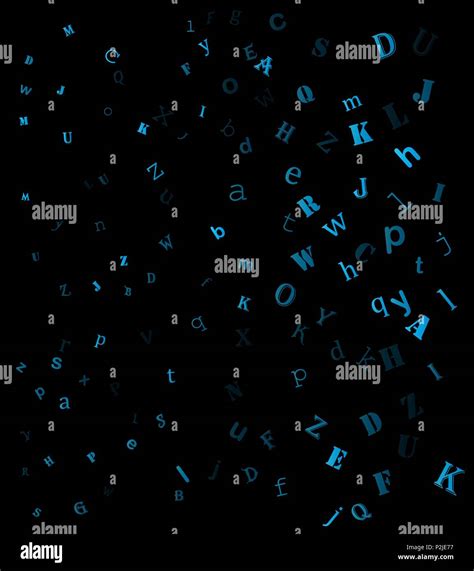 falling random letters, alphabet beautiful background design Stock ...