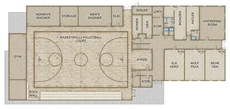 Gymnasium Floor Plans Design