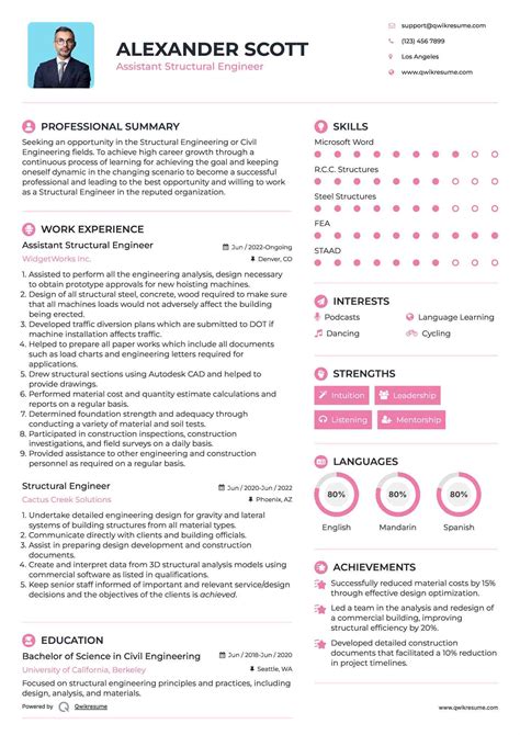 10+ Structural Engineer Resume Samples & Templates for 2025