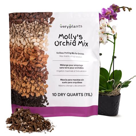 Molly's Orchid Mix - Premium Soilless Orchid Potting Mix - VeryPlants ...