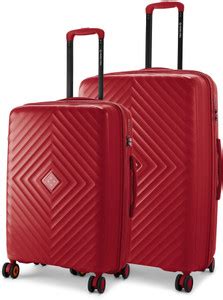 NASHER MILES Antwerp Expander Hardside Polypropylene Maroon Trolley Bag ...