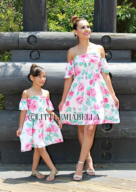 Off the Shoulder Dress Mommy and Me Outfits Mommy and Me | Etsy | Mommy ...