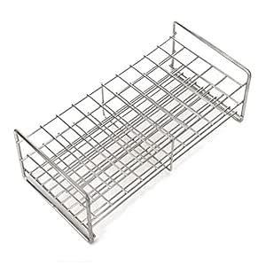 Square Hole Test Tube Stand, Metal Test Tube Rack Anti Acid and Alkali ...