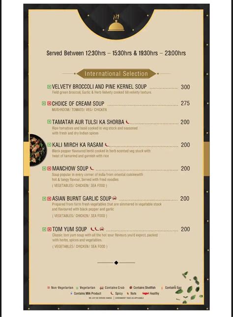 Menu at Panorama Restaurant, Bhubaneswar