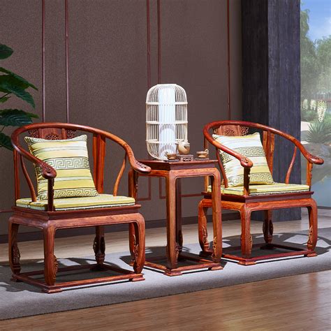 红木圈椅刺猬紫檀皇宫椅花梨木单人椅实木中式太师椅三件套卷书椅-淘宝网