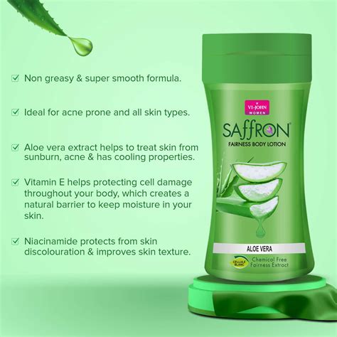 Buy VI-JOHN SAFFRON FLIPTOP ROSE & ALOEVERA FAIRNES BODY LOTION FOR MEN ...