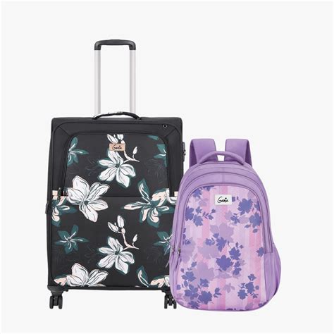 Buy Genie Soft Trolley Bag and Laptop Backpack Combo Online
