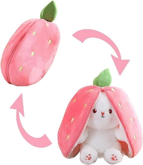 Kidology Plush Toy Pillow, Reversible Bunny,Cute Rabbit Sofa Pillow ...