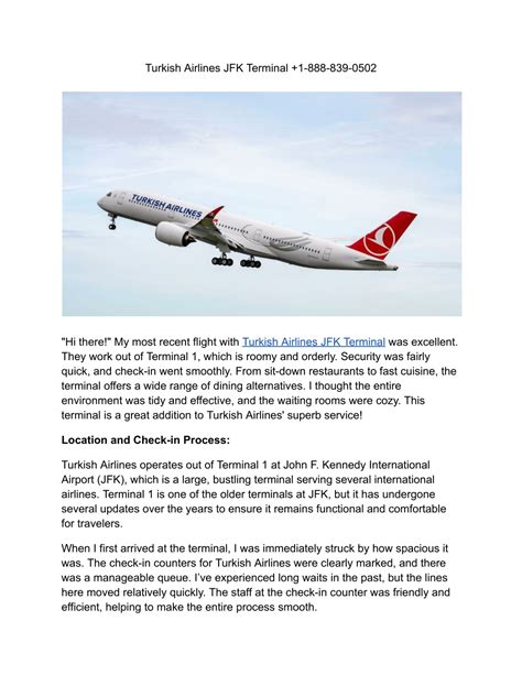 PPT - Turkish Airlines JFK Terminal PowerPoint Presentation, free ...